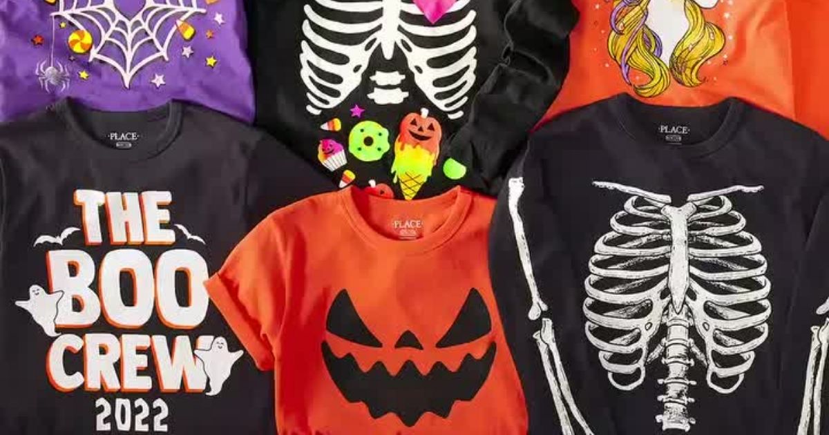 The Childrens Place Matching Halloween Graphic Tees