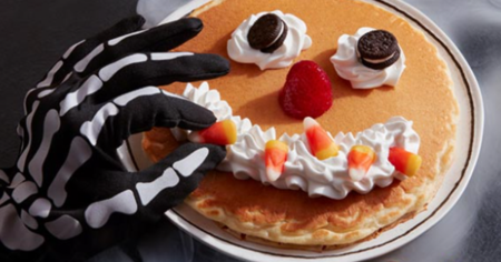 ihop scary face pancake