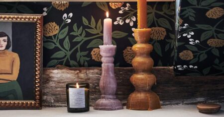 Anthropologie Spindle Taper Candles
