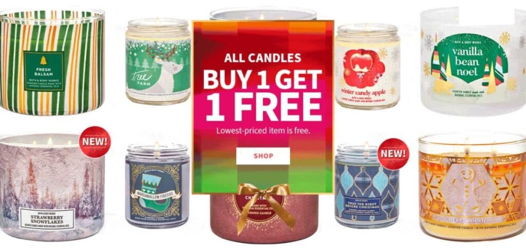 Bath Body Works BOGO Candle Sale e