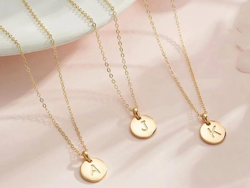 Initial Disc Necklace