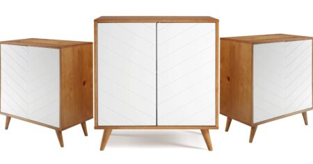 Manor Park Boho Chevron Door Accent Cabinet