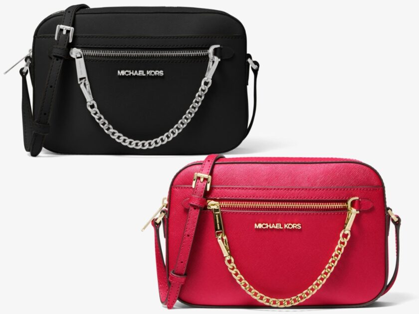 Michael Kors Jet Set Large Saffiano Leather Crossbody Bag