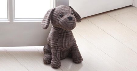Morgan Home Collection Brandon the Brown Dog Door Stopper