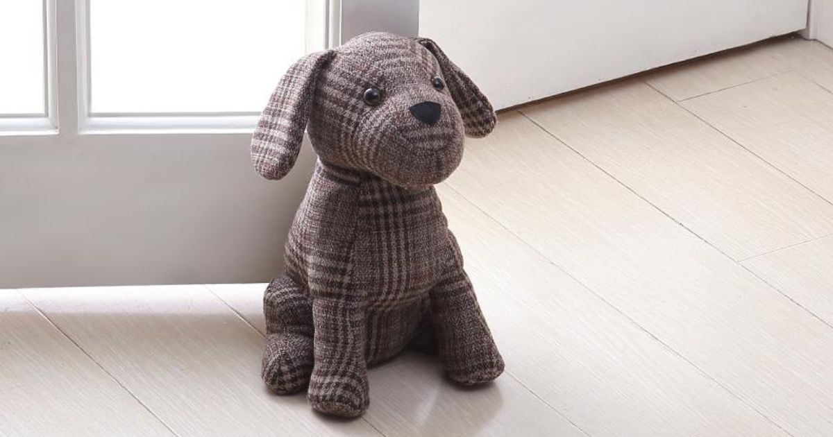 Morgan Home Collection Brandon the Brown Dog Door Stopper