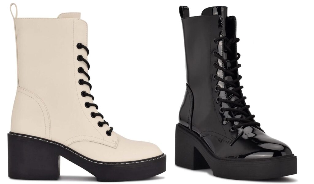 Nine West Denie Combat Boots e