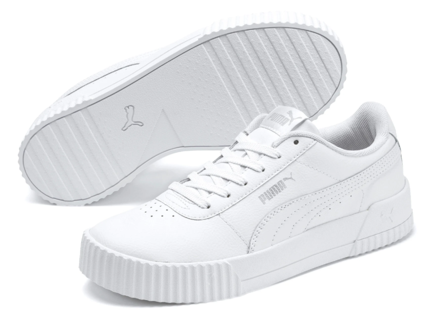 PUMA Womens Carina Leather Sneakers