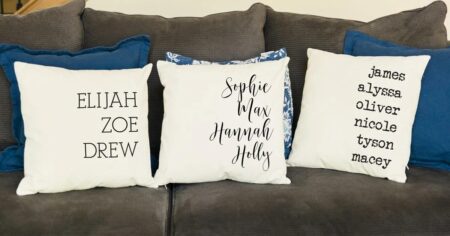 Personalized Throw Pillow Cover