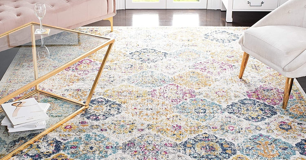 Safavieh Madison Collection Floral Medallion Trellis Rug