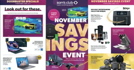 Sams Club November Savings Event