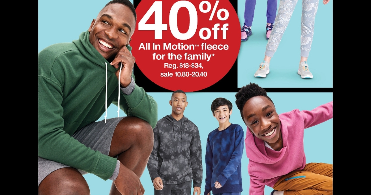 Target All In Motion Fleece Sale