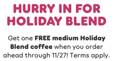 dunkin holiday