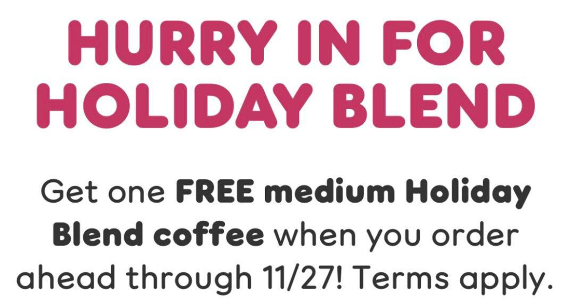 dunkin holiday