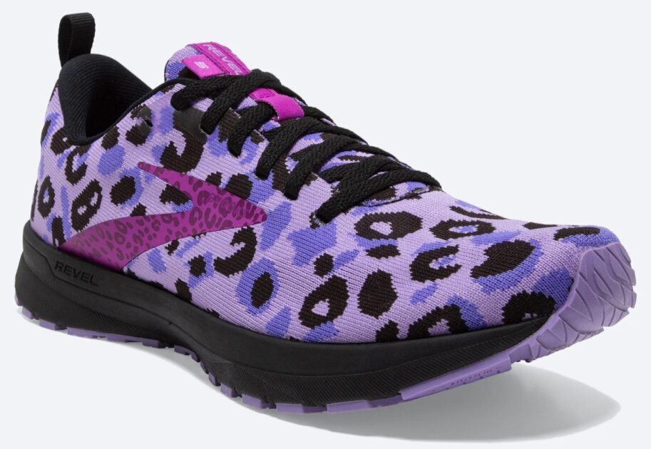 Brooks Womens Revel Electric Cheetah Running Shoes e