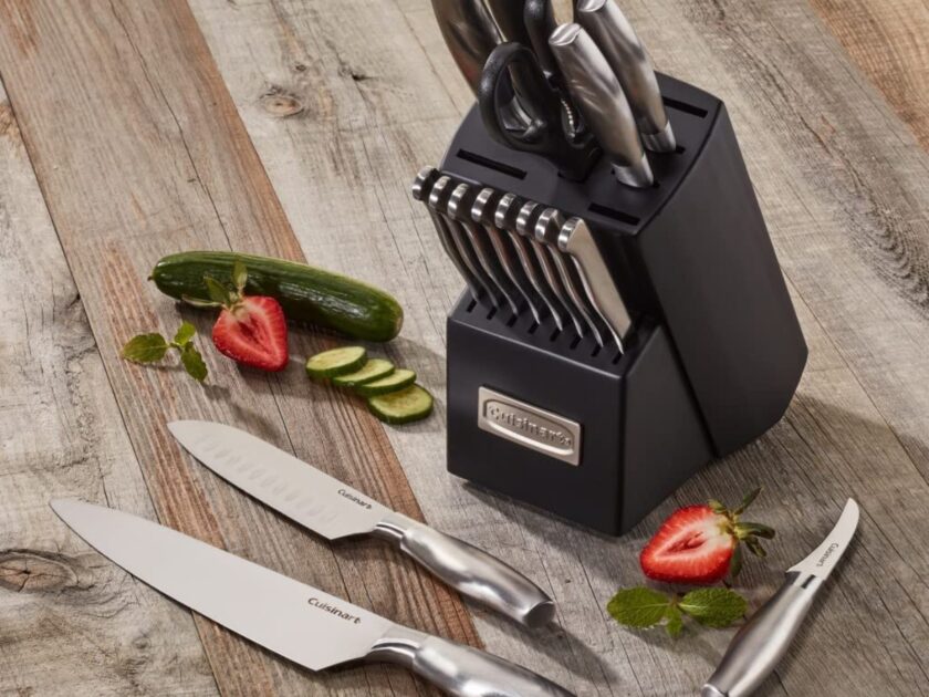 Cuisinart Artiste Collection Piece Stainless Steel Cutlery Knife Block Set