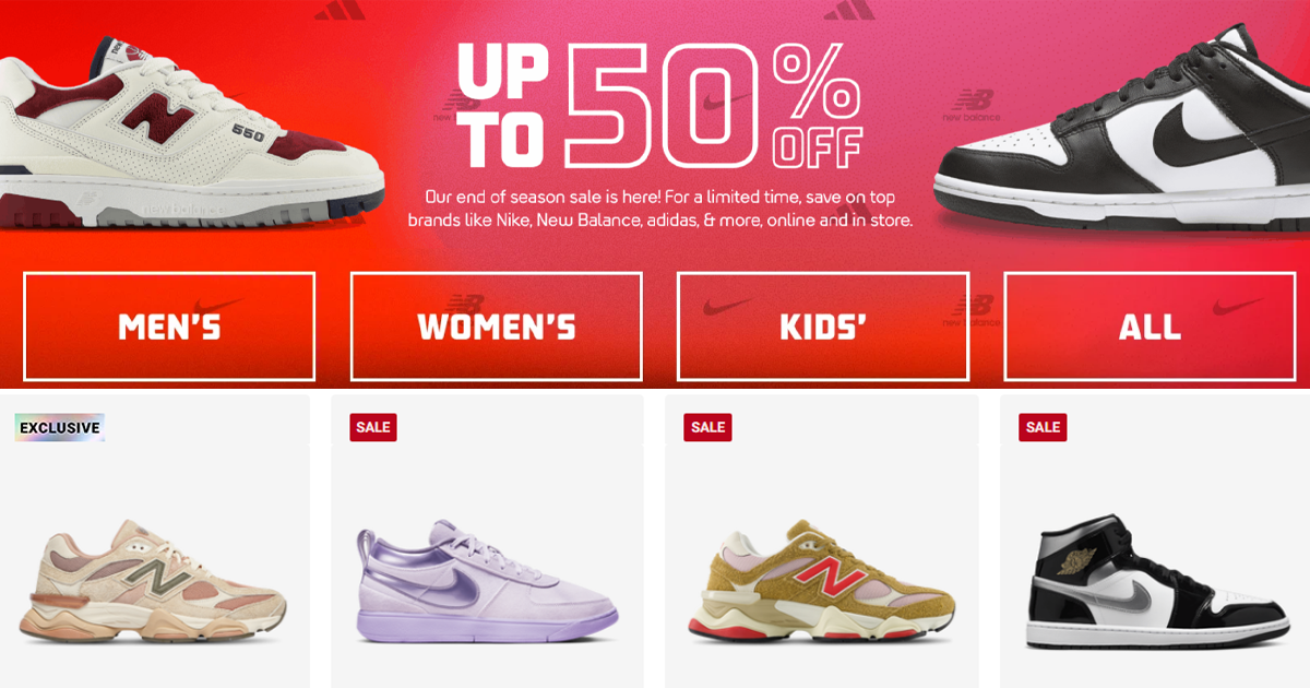 Foot Locker End Of Season Sale