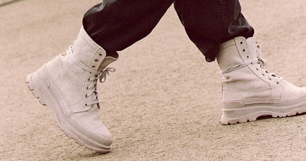 Free People Womens Camp Out Canvas Combat Boot