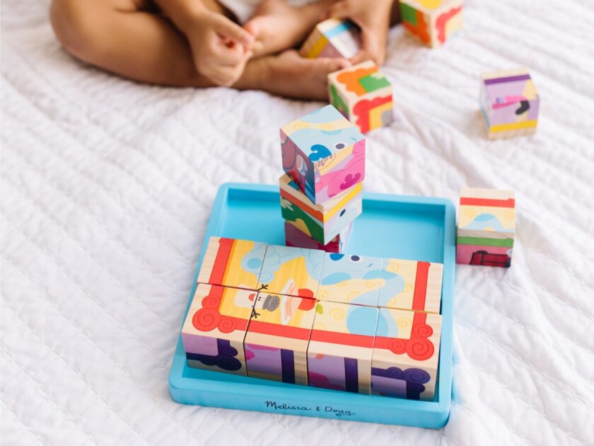 Melissa Doug Blues Clues You Wooden Cube Puzzle