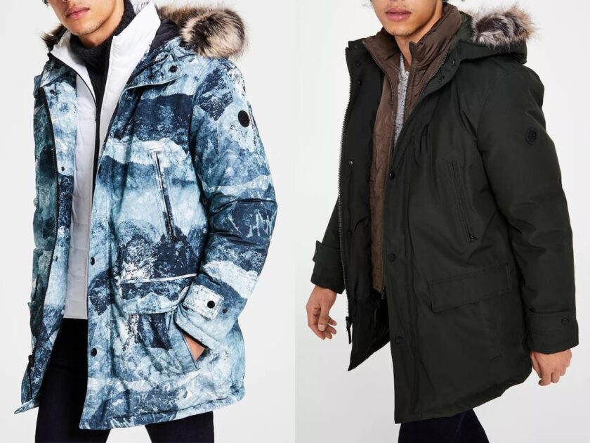 Michael Kors Mens Hooded Bib Snorkel Parkas