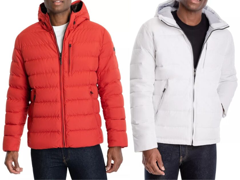 Michael Kors Mens Hooded Puffer Jackets
