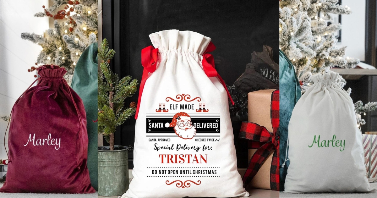 Personalized Santa Bags
