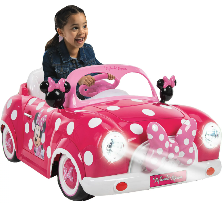 Disney Minnie Mouse Convertible Car 6 Volts Electric Ride-on