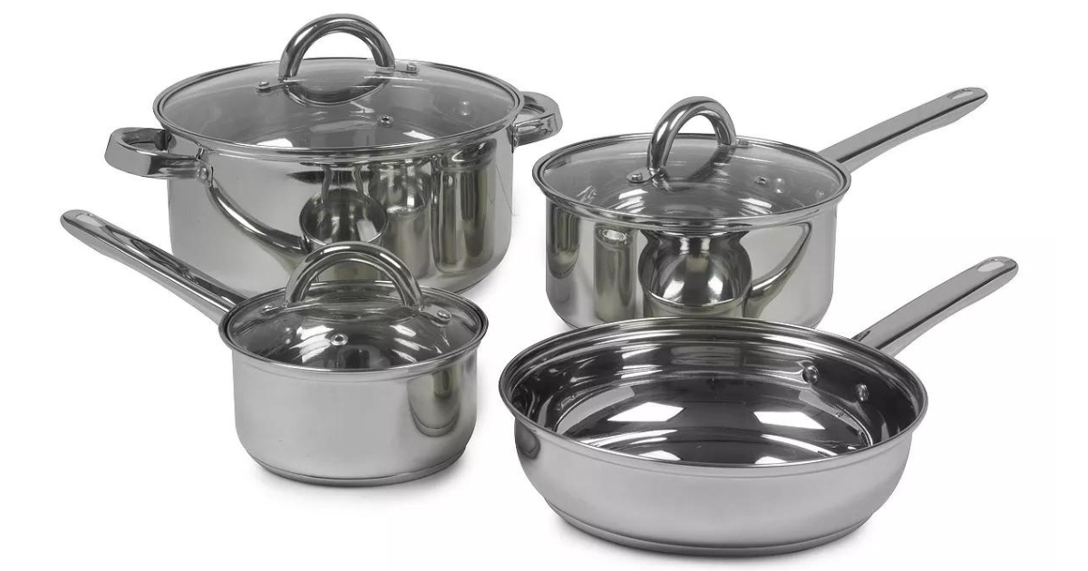 Sedona Stainless Steel Piece Cookware Set