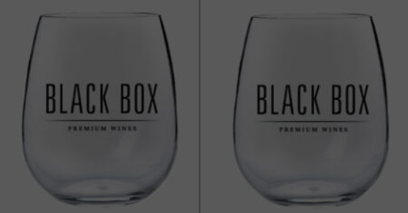 black box wine glass