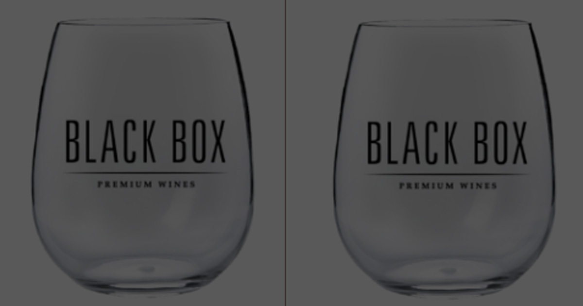 black box wine glass