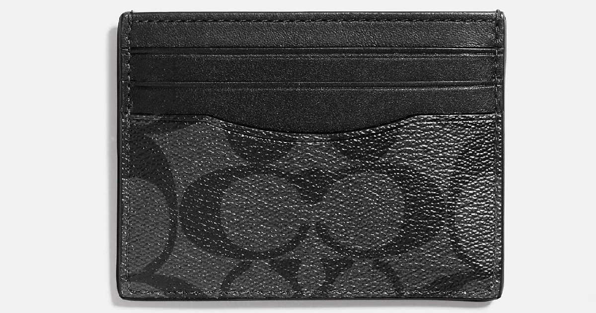 coach slim id cas in signature