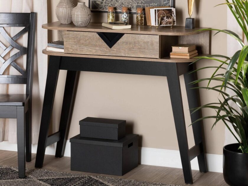 Baxton Studio One Drawer Wales Console Table