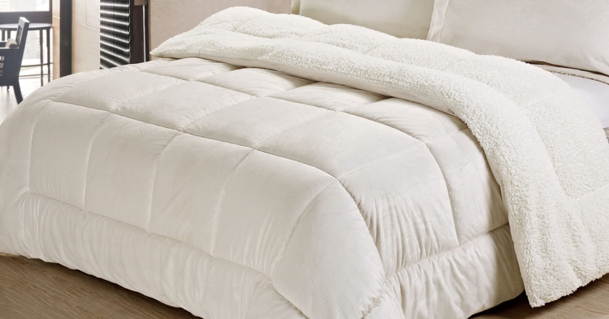 Cathay Home Sherpa Comforter Set