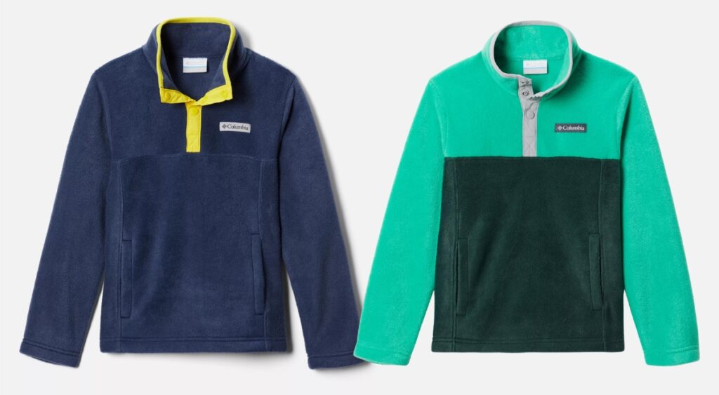 Columbia Boys Steens Mountain Snap Fleece Pull Overs e