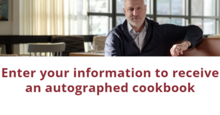 FREE Autographed Cookbook from Tom Colicchio