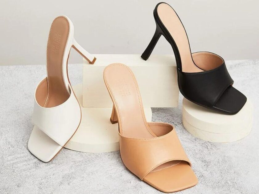 Forever Faux Leather Stiletto High Heels