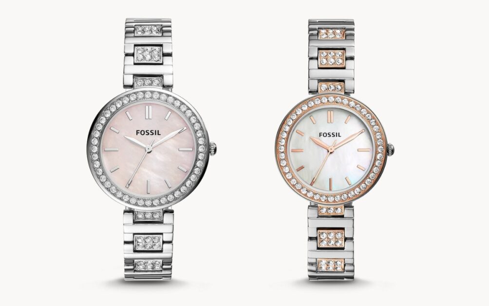 Fossil Karli Three Hand Stainless Steel Watches e