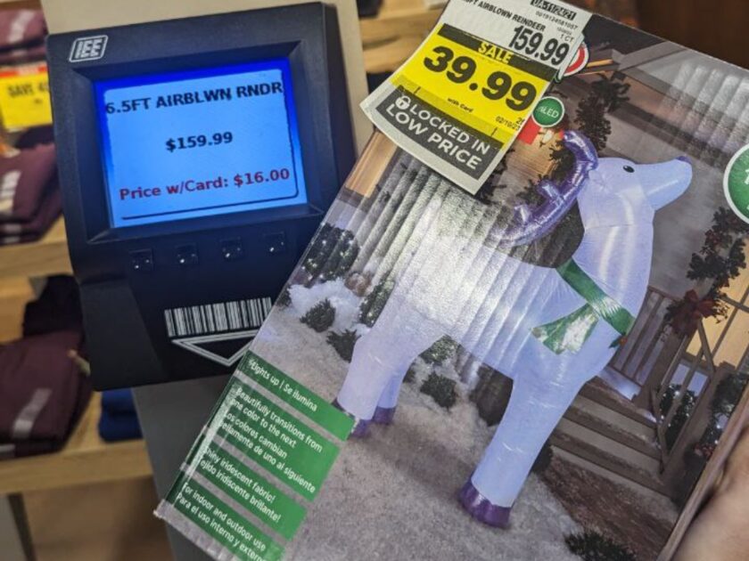 Gemmy Foot Inflatable Reindeer