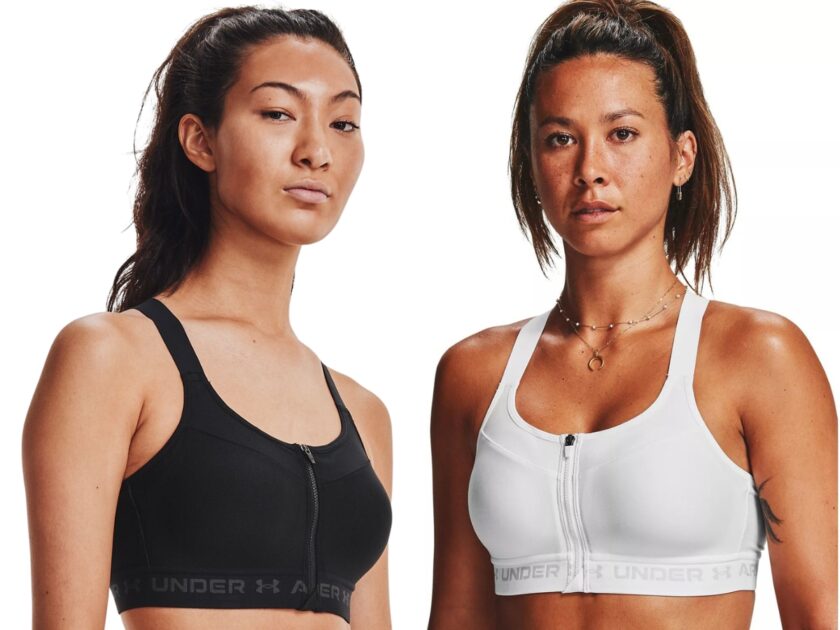 Under Armour High Zip Crossback Sports Bra