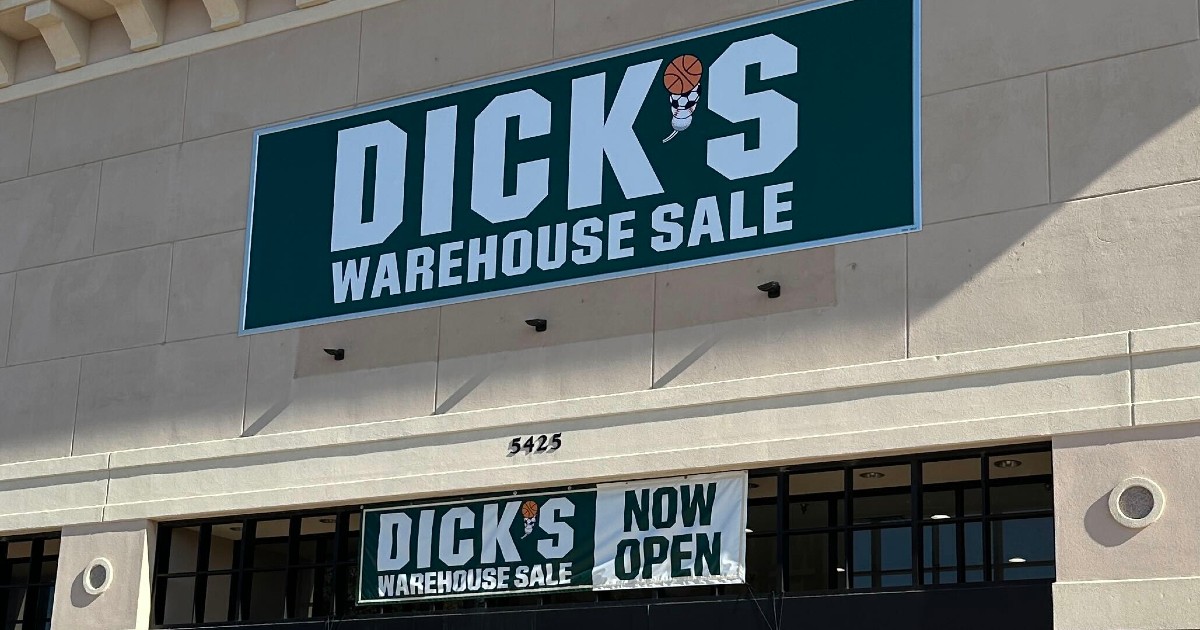 dicks warehouse sale