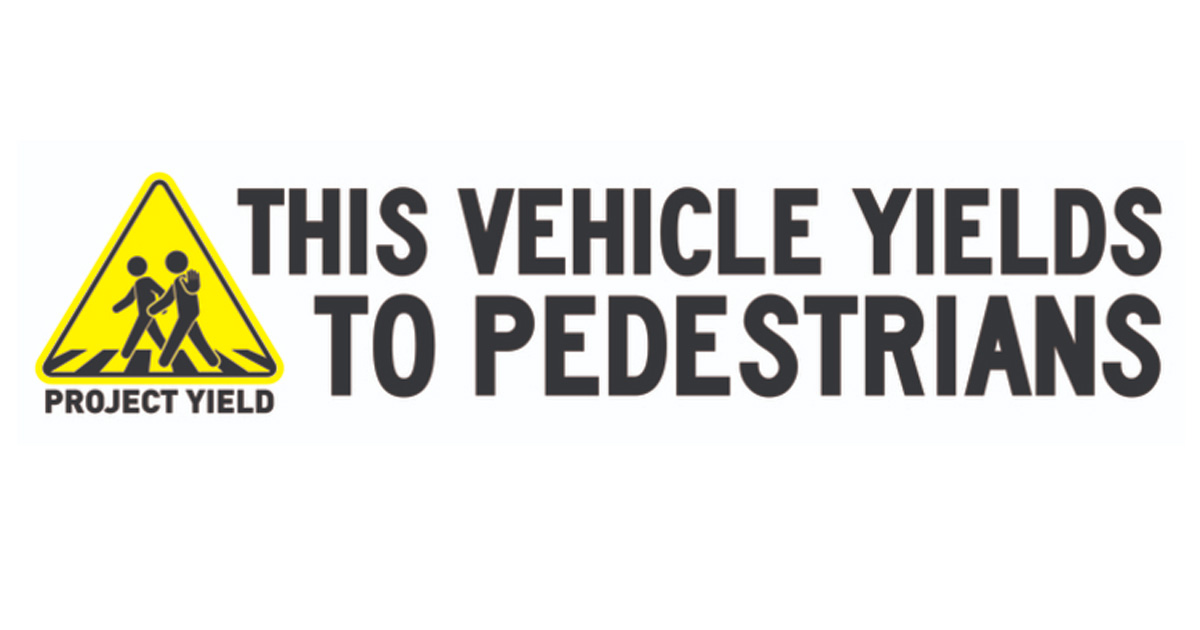 yields to pedestrians