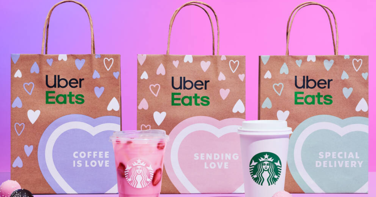 Off Starbucks with Uber Eats on Feb th