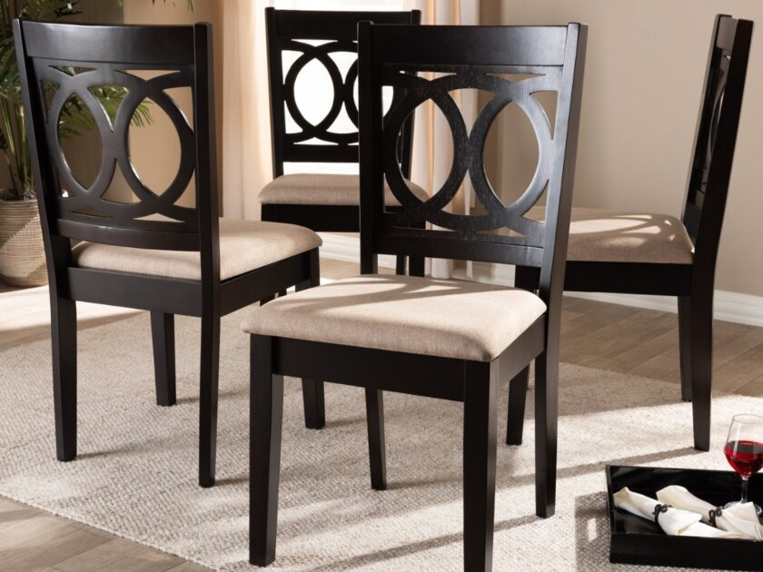 Baxton Studio Lenoir Upholstered Dining Side Chairs