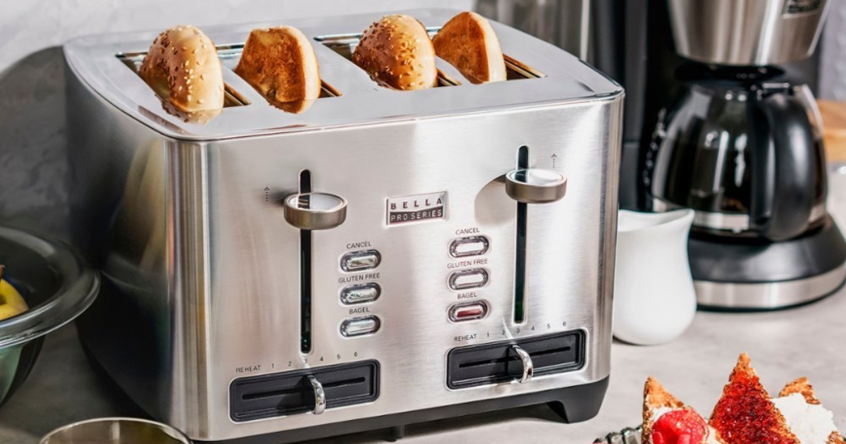 Bella Pro Series Slice Wide Slot Toaster