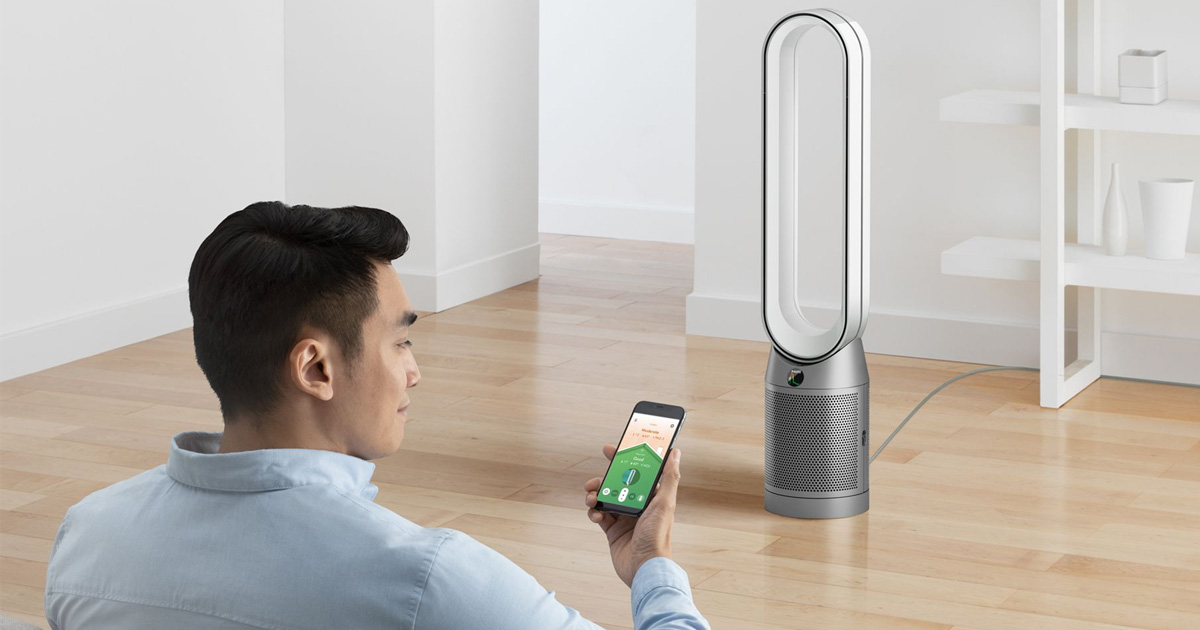 Dyson Pure Cool Link TP Smart Tower Air Purifier and Fan Nickel