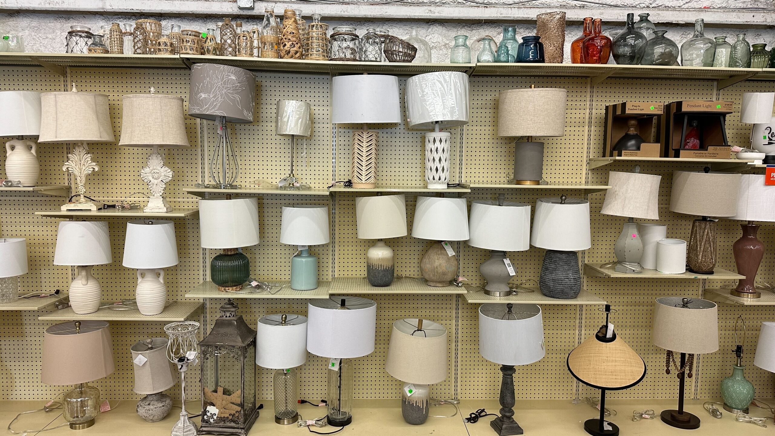 Lamps sold at the Basket Market - The Freebie Guy