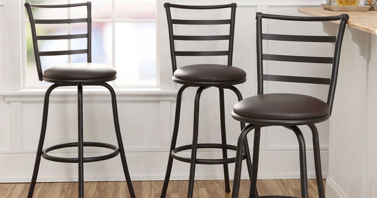 Mainstays Adjustable Swivel Barstools