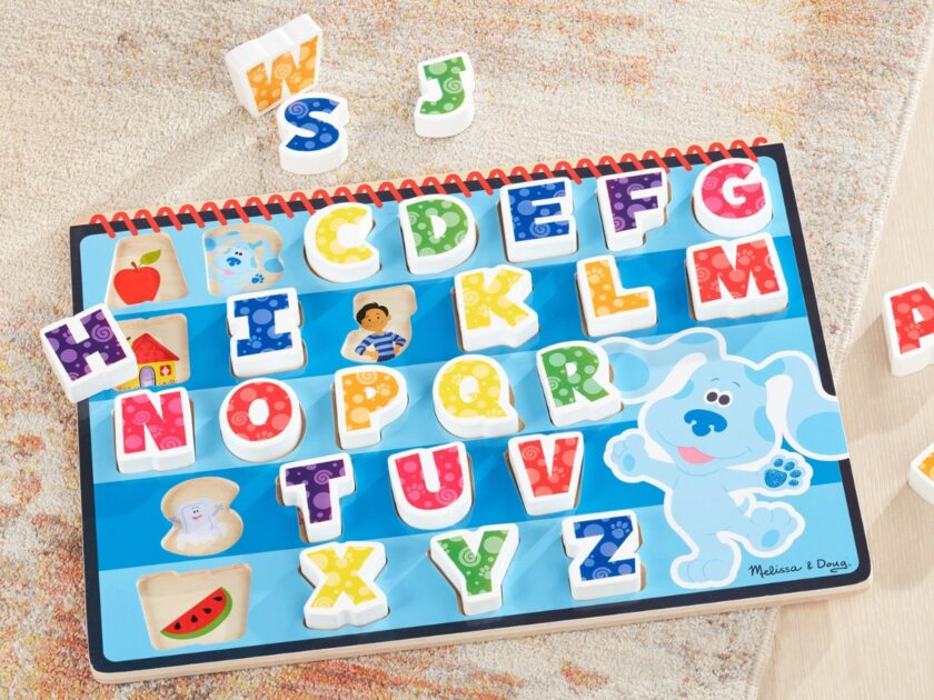 Melissa Doug Blues Clues You Wooden Chunky Puzzle Alphabet
