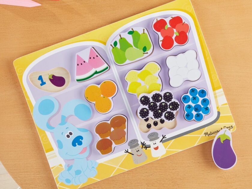 Melissa Doug Blues Clues You Wooden Chunky Puzzle Fridge