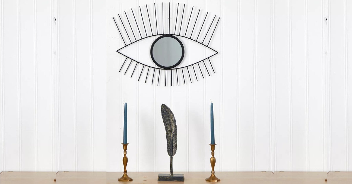 Metal Eye Wall Mirror