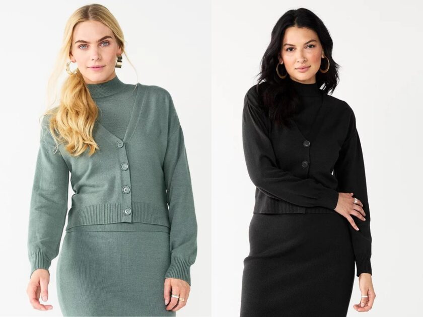 Nine West Short Knit Cardigan